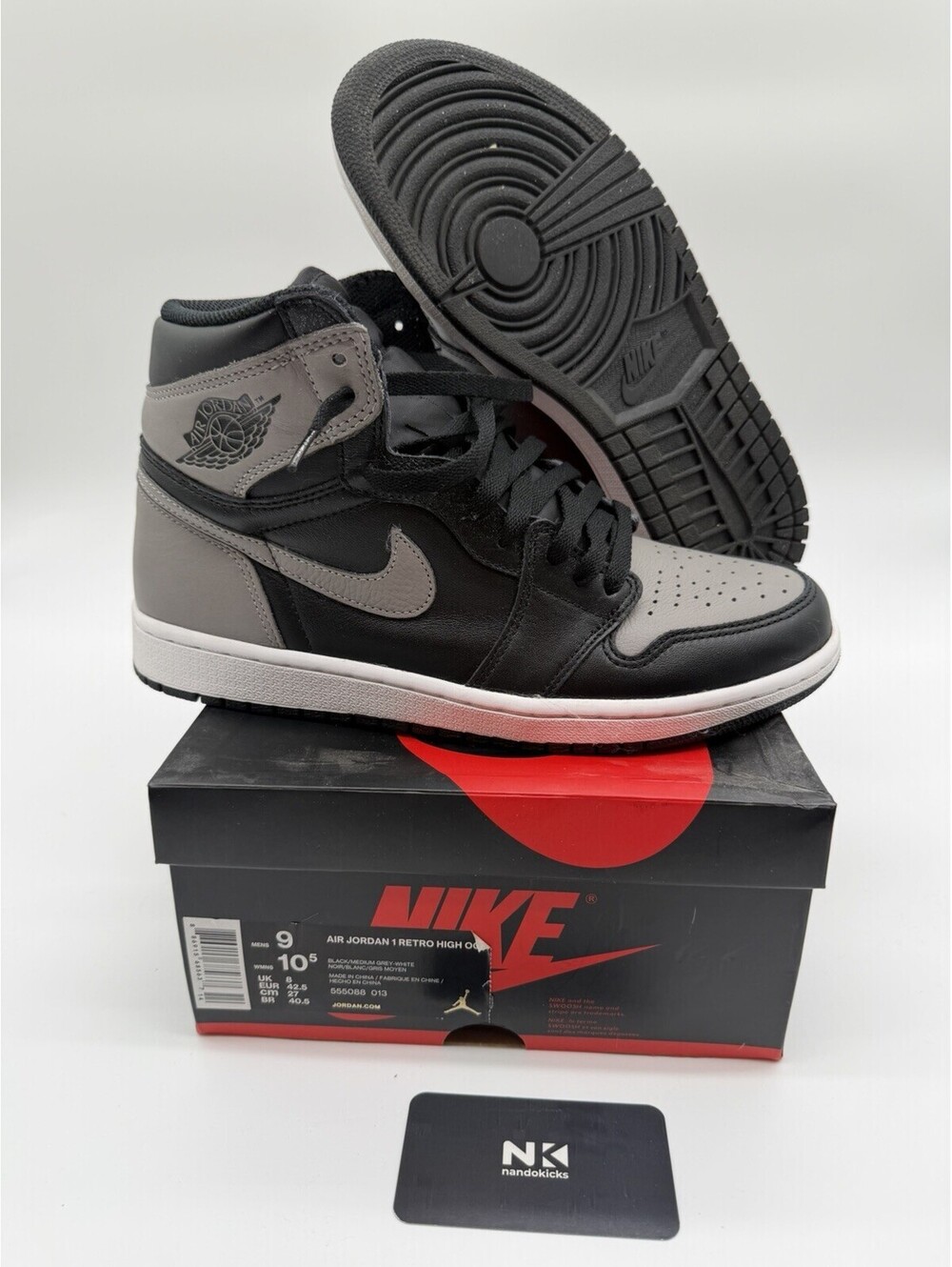 Nike Air Jordan 1 High OG Shadow 2018 Size 9M Pre OWNED